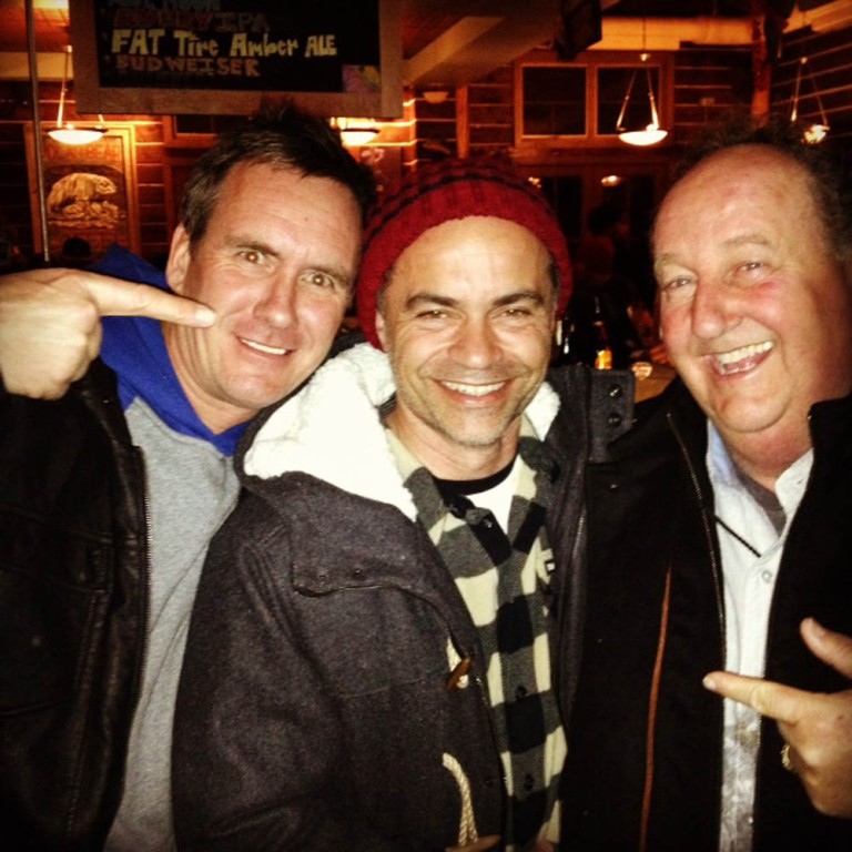 It is amazing seeing these guys togehther: Don, Pierre André and Paul Van Doren (Vans owner)